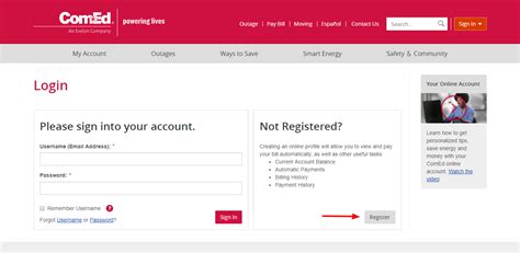 comed login pay bill.